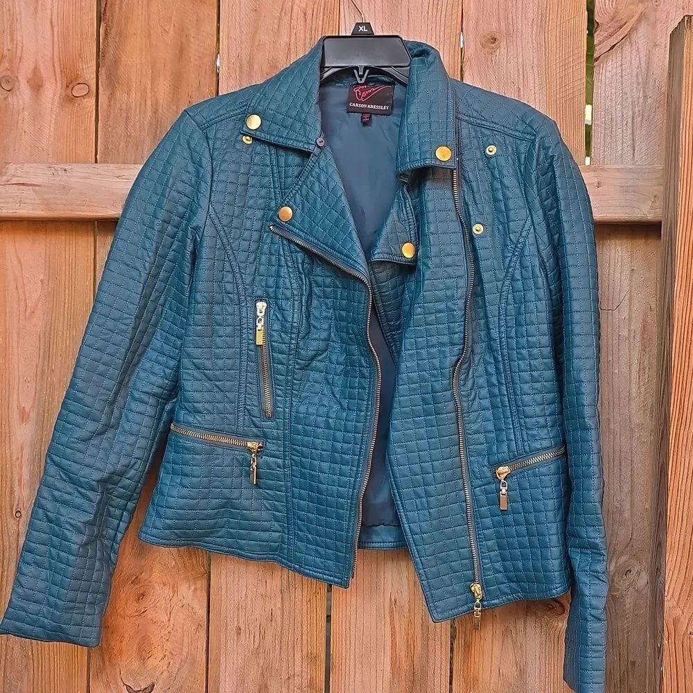 Teal Quilted Jacket